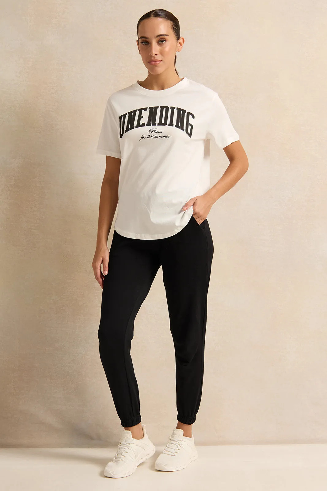 Women Black Joggers sold by Redtag product image thumbnail 2