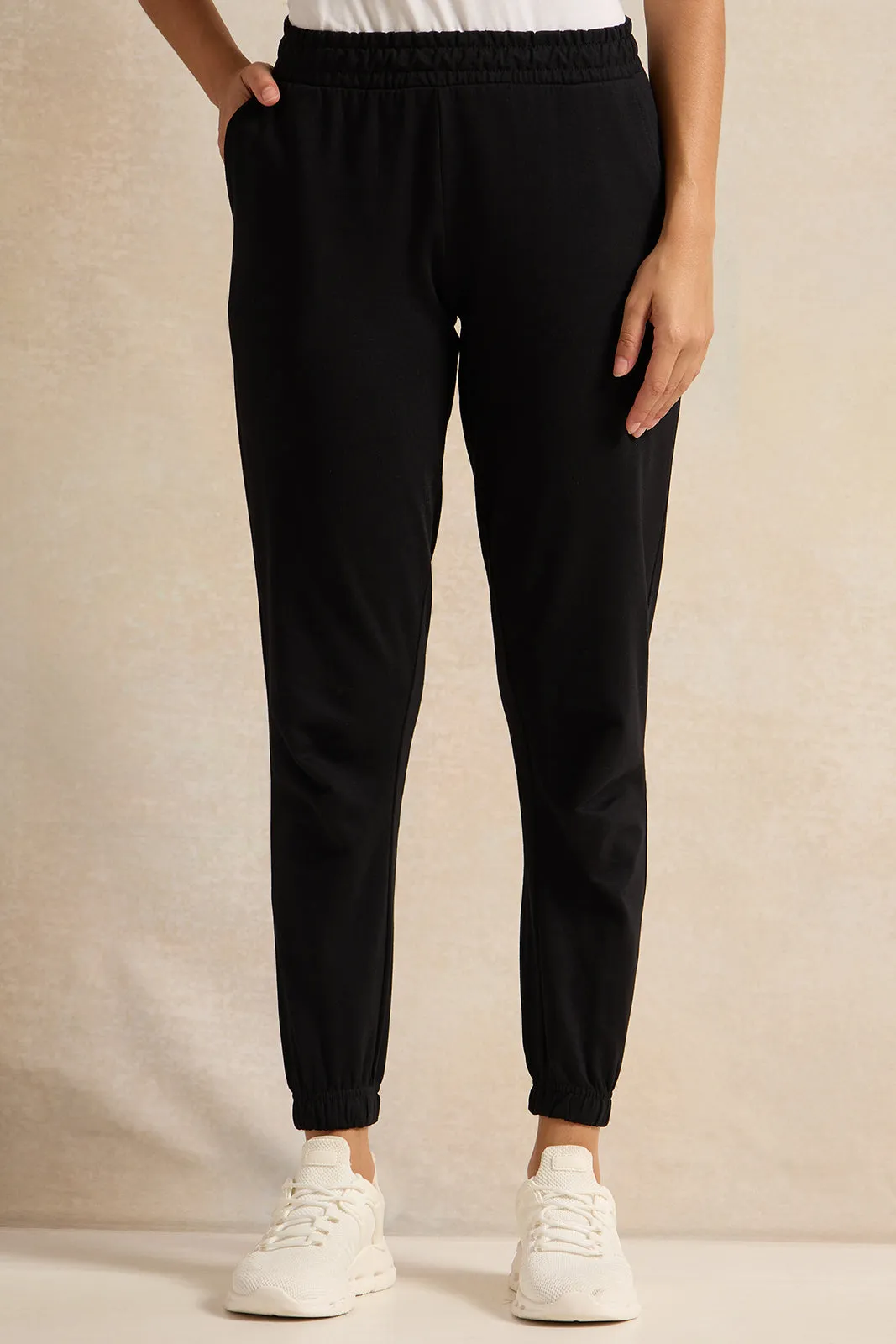 Women Black Joggers sold by Redtag