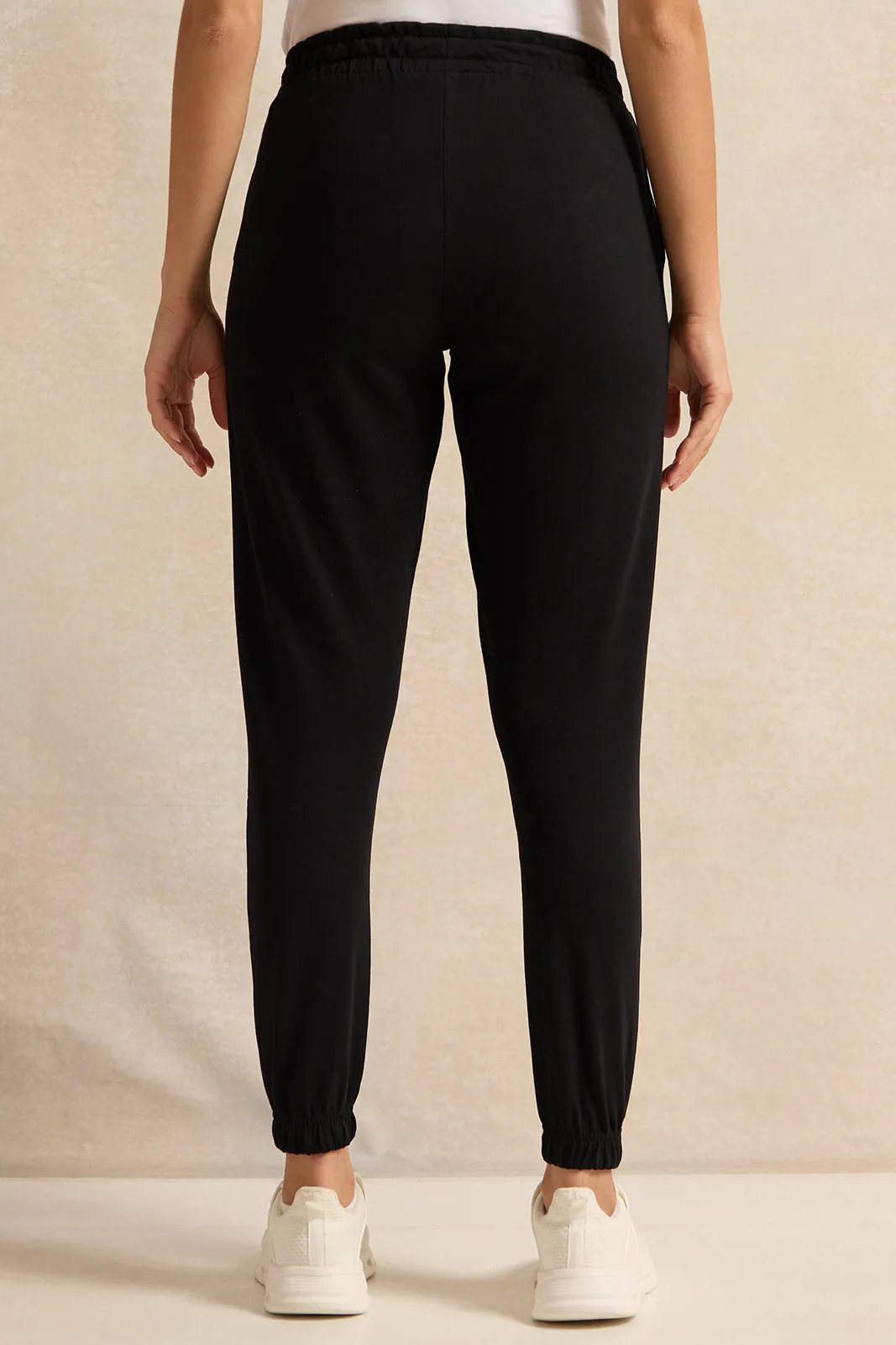Women Black Joggers sold by Redtag product image thumbnail 3