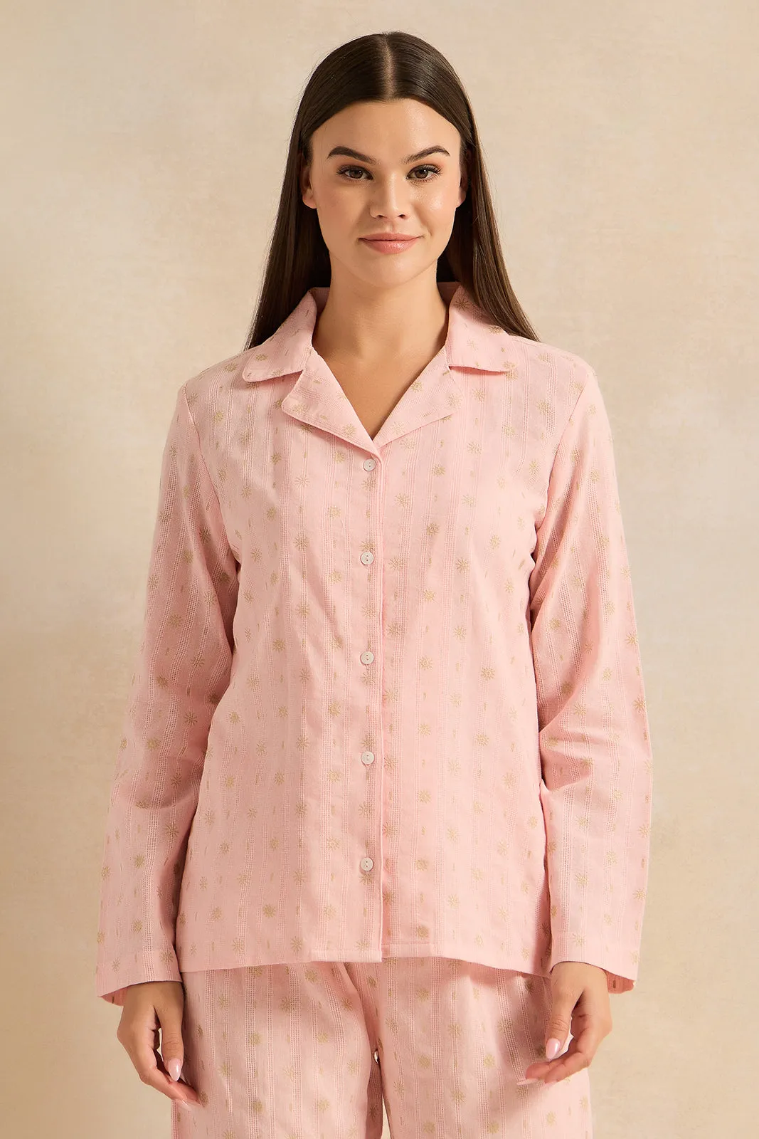 Women Pink Printed Pajama Set (2 Piece) sold by Redtag product image thumbnail 2