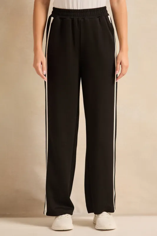 Women Black  Wide Leg  Active Pants sold by Redtag