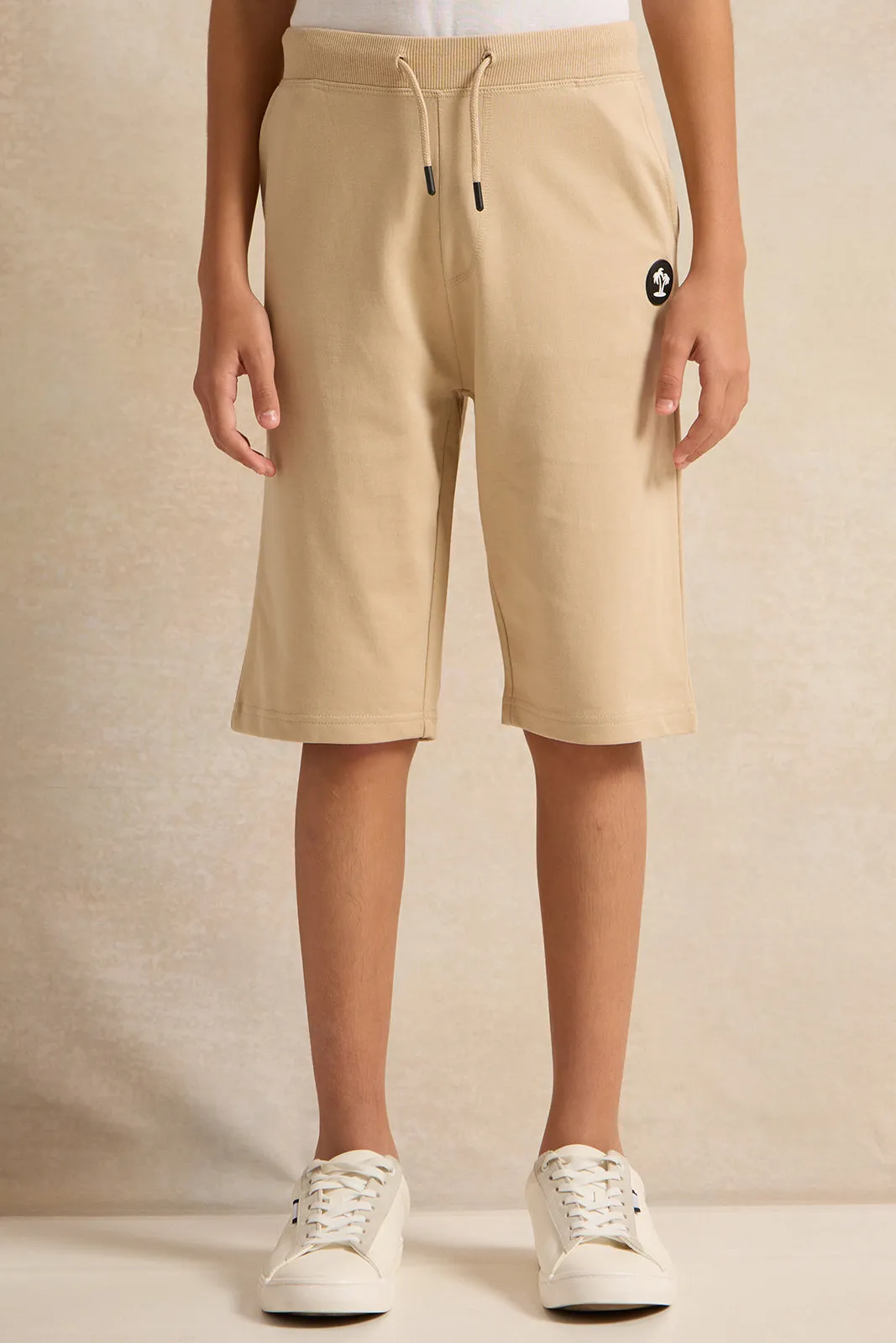 Senior Boys Beige Active Shorts sold by Redtag