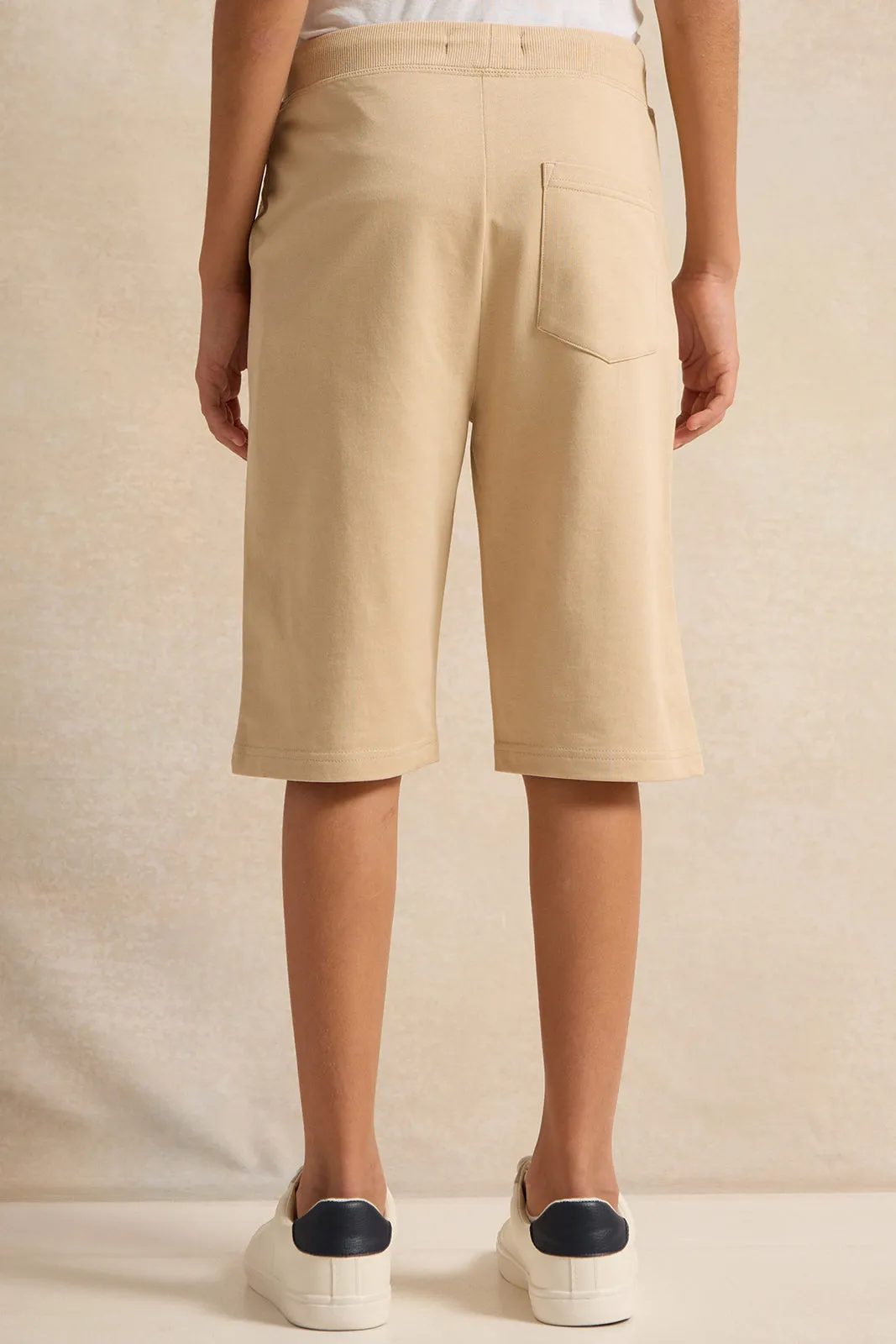 Senior Boys Beige Active Shorts sold by Redtag product image thumbnail 3