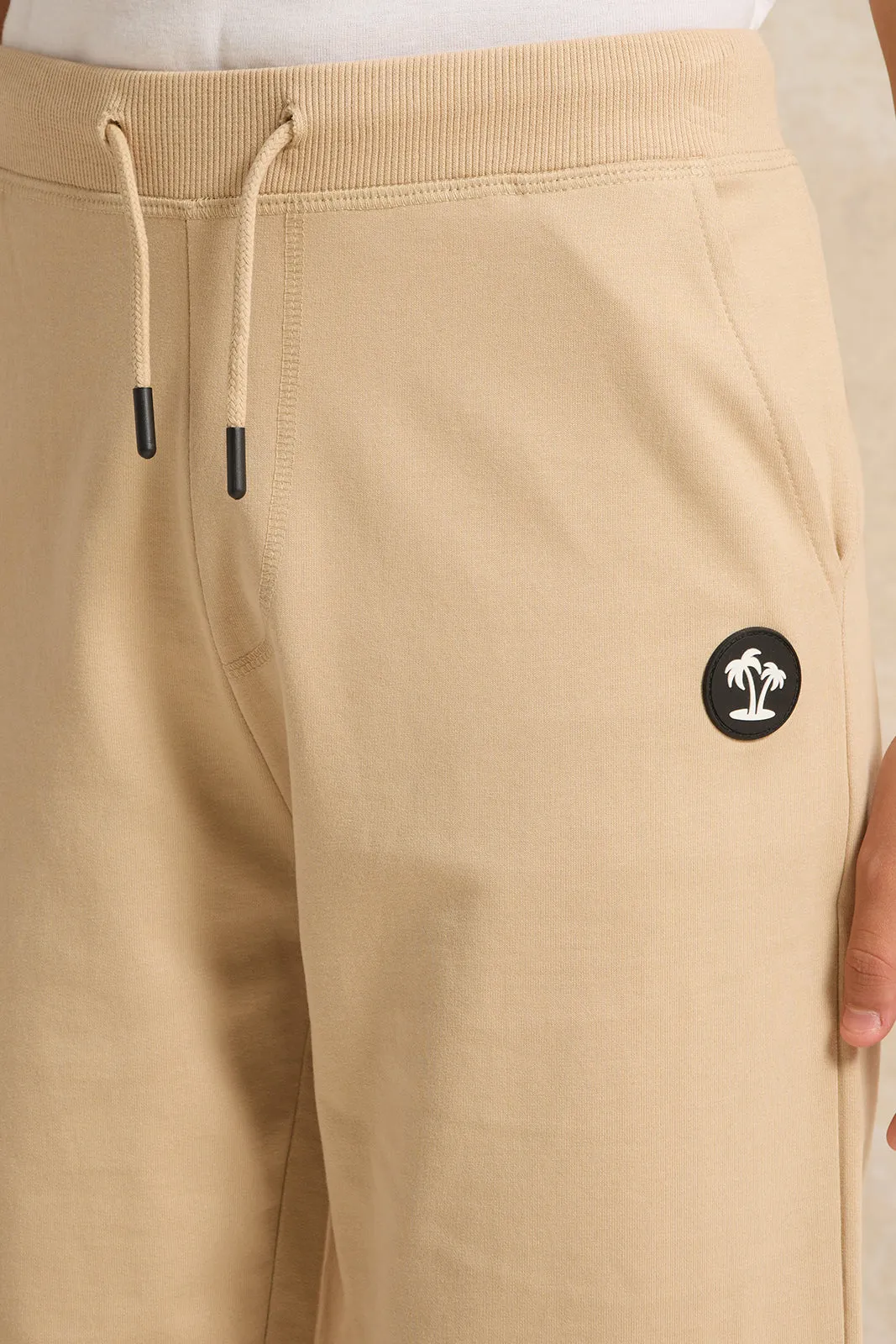 Senior Boys Beige Active Shorts sold by Redtag product image thumbnail 4