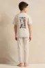 Boys Grey Cut And Sew Pyjama Set (2 Piece) sold by Redtag