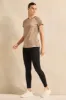 Women Beige Embellished Active T-Shirt sold by Redtag