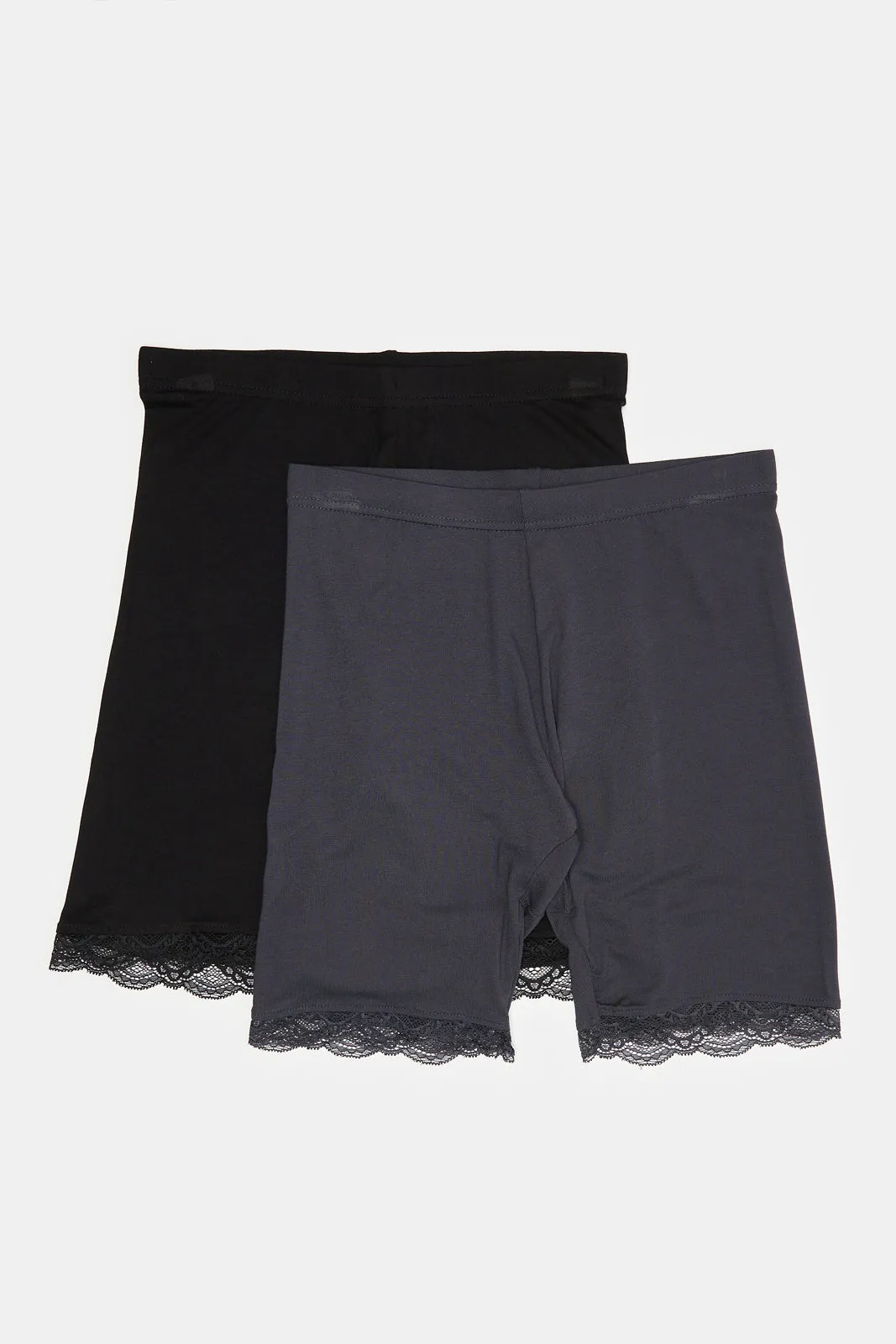 Women Black And Charcoal Comfort Short Set (2 Piece) sold by Redtag product image thumbnail 5