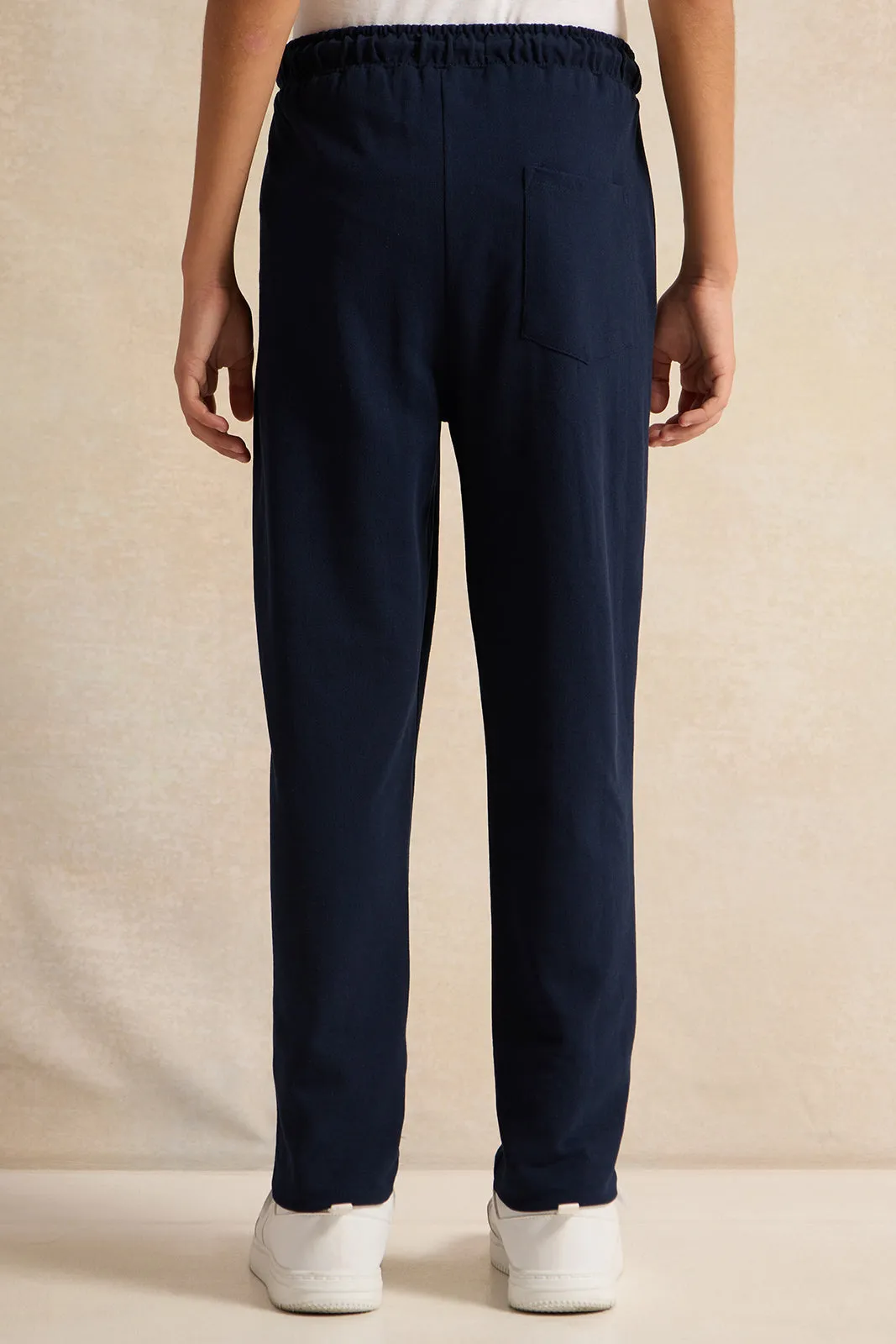 Senior Boys Navy Pique Active Pants sold by Redtag product image thumbnail 3