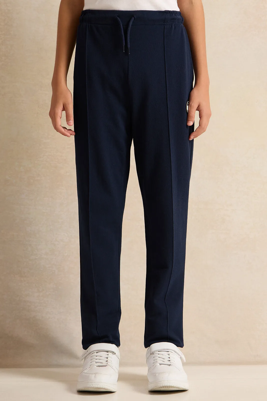 Senior Boys Navy Pique Active Pants sold by Redtag