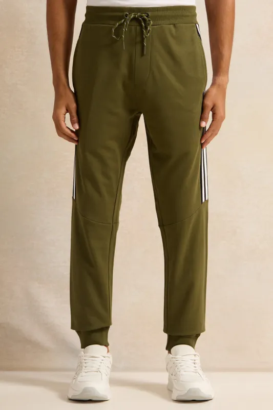 Men Green Active Track Pants sold by Redtag