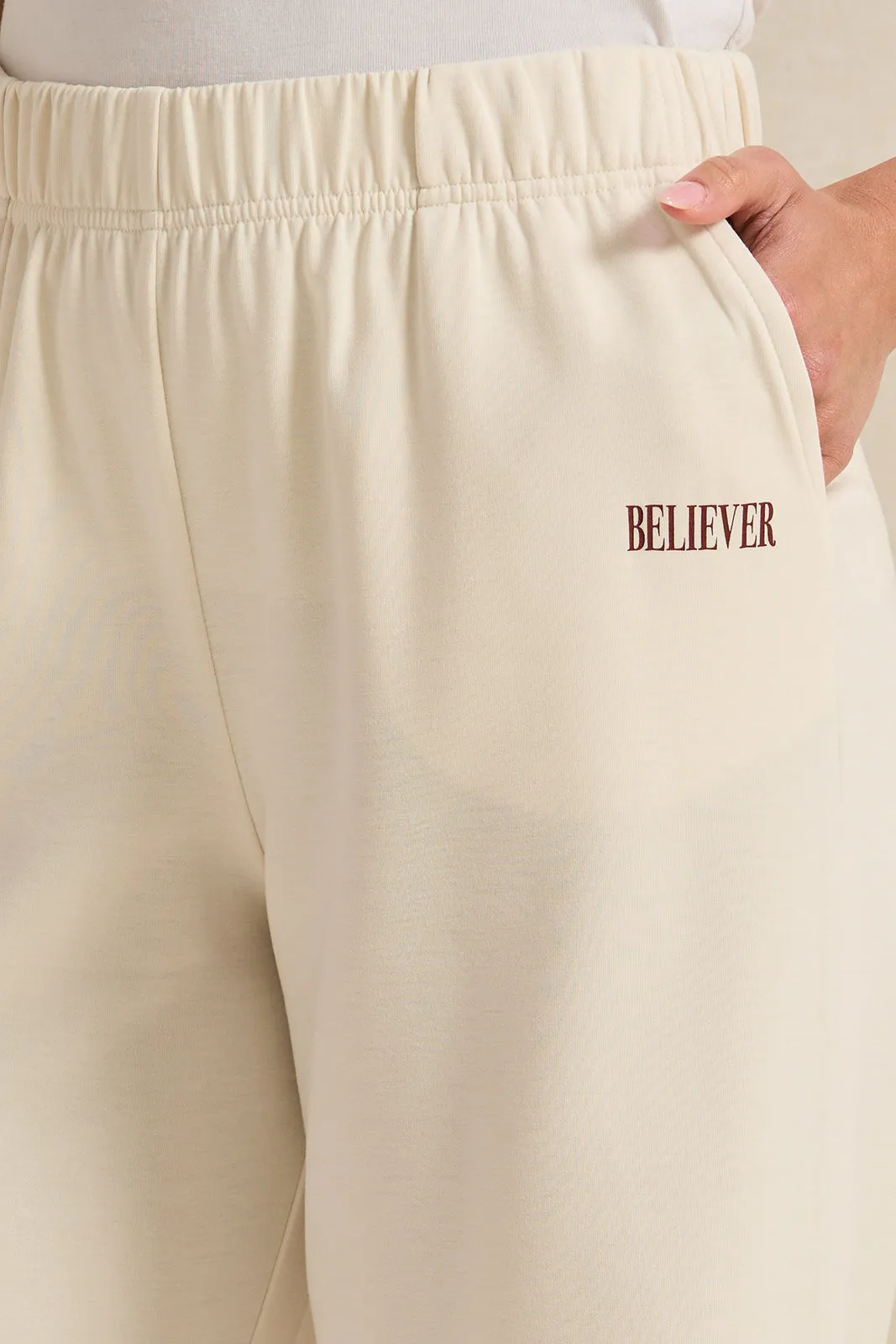 Women Ivory Wide Leg Pants sold by Redtag product image thumbnail 4