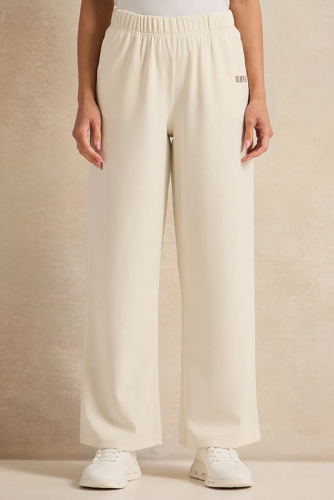 Women Ivory Wide Leg Pants sold by Redtag