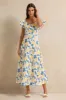 Women White Printed Dress sold by Redtag