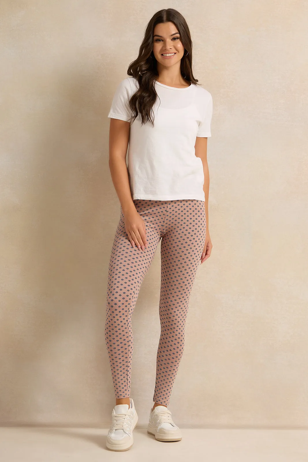 Women Rust Printed Leggings sold by Redtag product image thumbnail 2