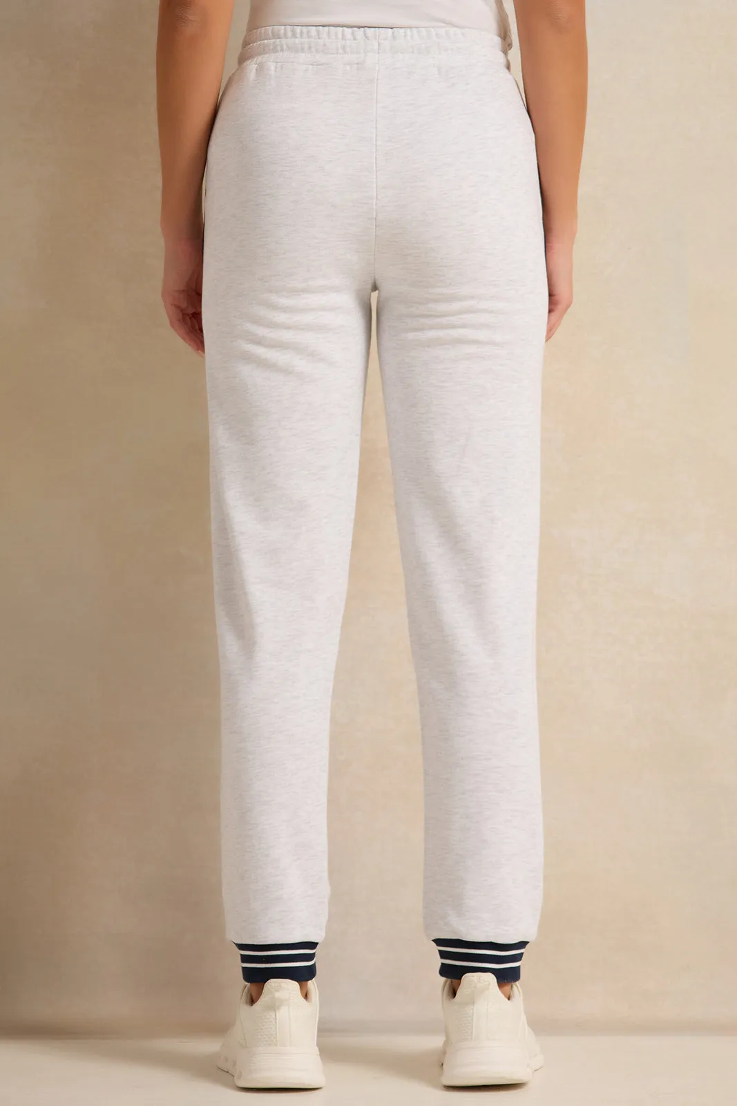 Women Grey Print Active Pant sold by Redtag product image thumbnail 3