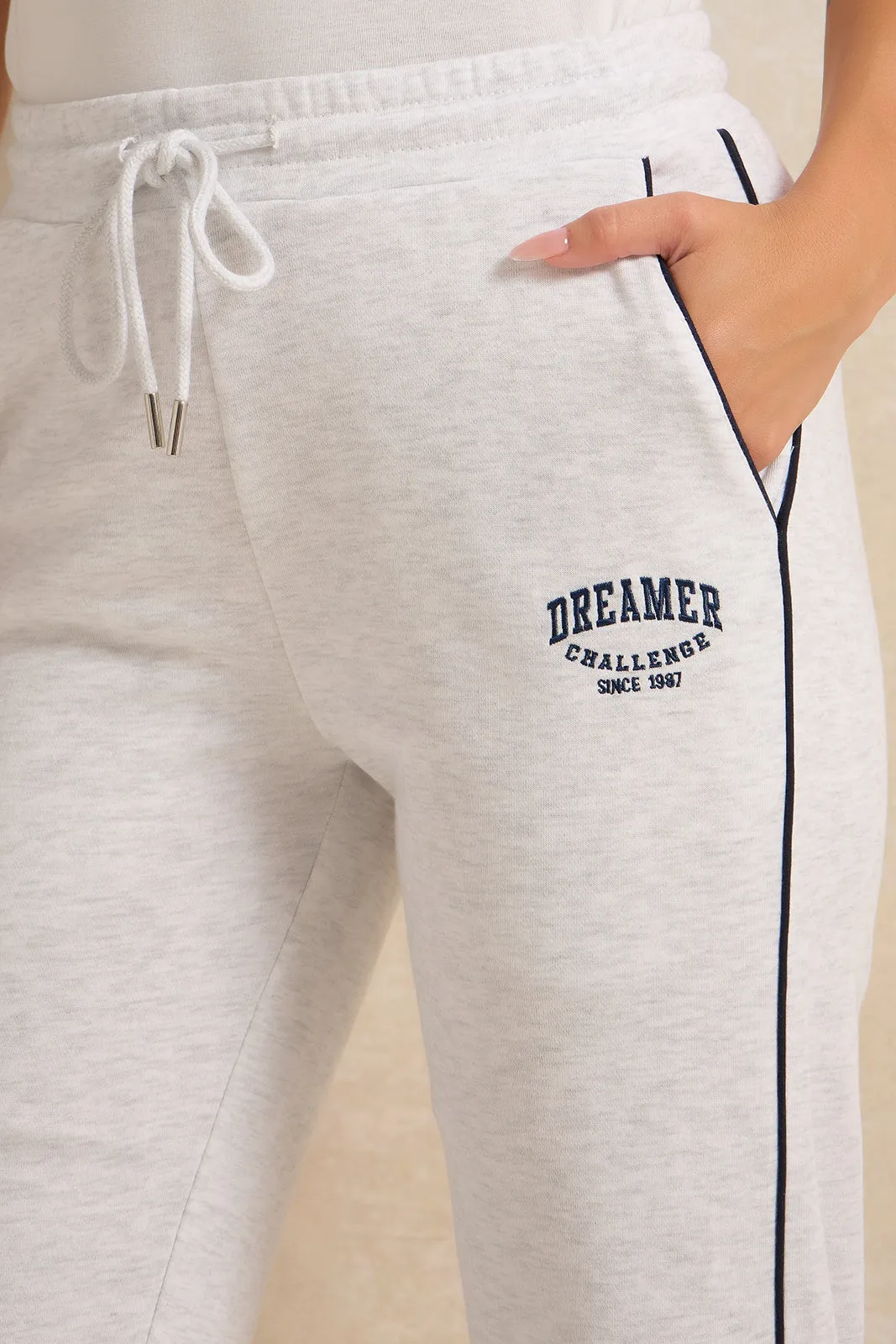 Women Grey Print Active Pant sold by Redtag product image thumbnail 4