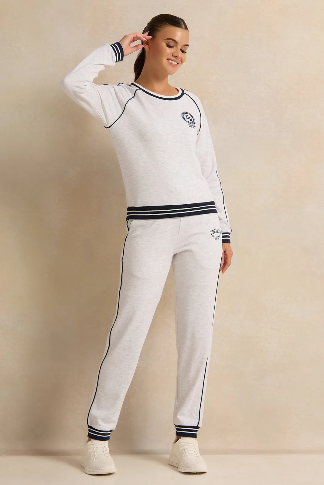 Women Grey Printed Sweatshirt sold by Redtag product image thumbnail 2