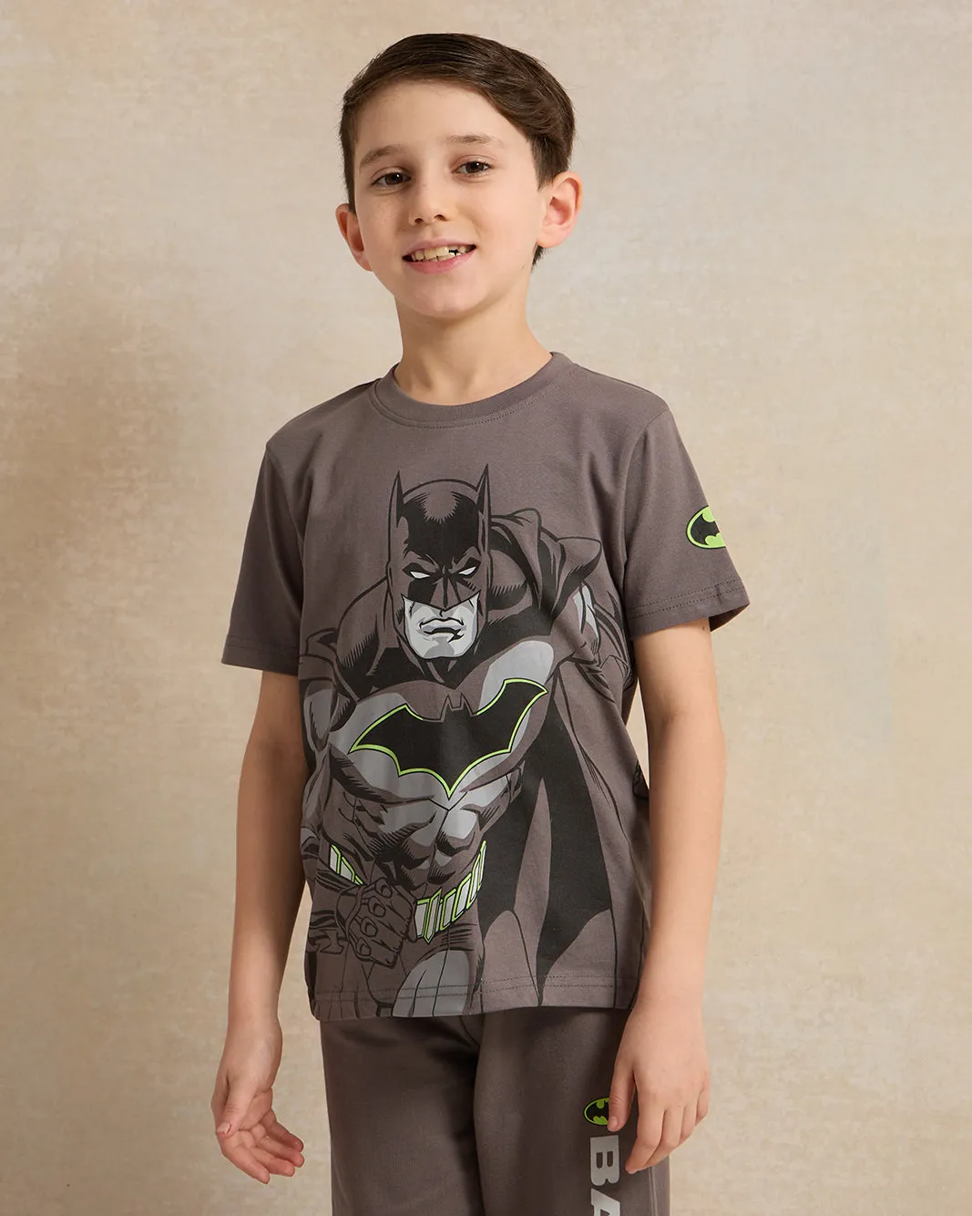 Boys Grey Batman Pajama Set (2 Piece) sold by Redtag product image thumbnail 2