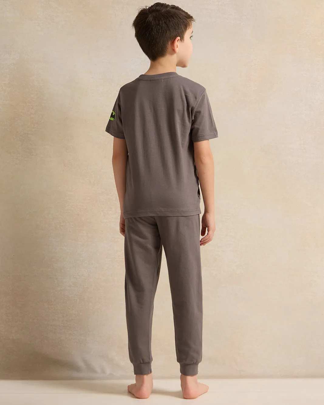 Boys Grey Batman Pajama Set (2 Piece) sold by Redtag product image thumbnail 4