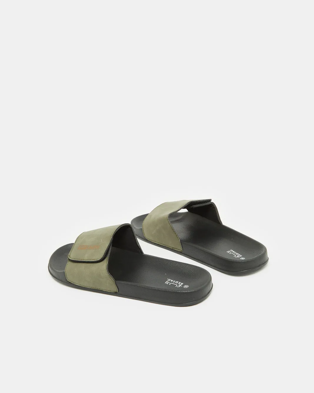Men Grey Velcro Slide sold by Redtag product image thumbnail 3