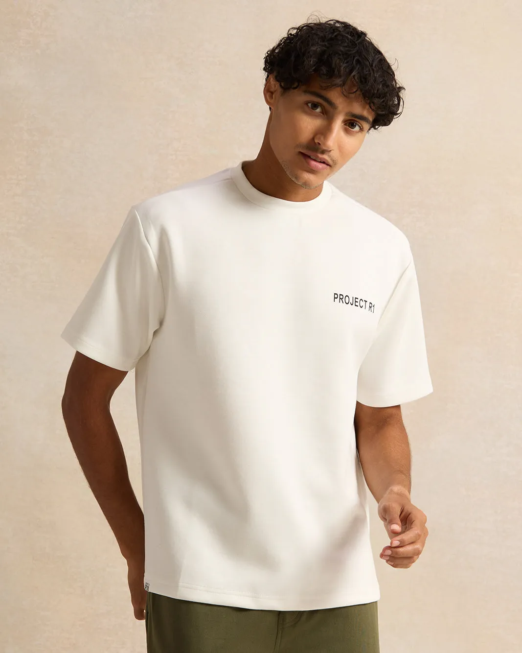 Men White Printed Lounge T-Shirt sold by Redtag
