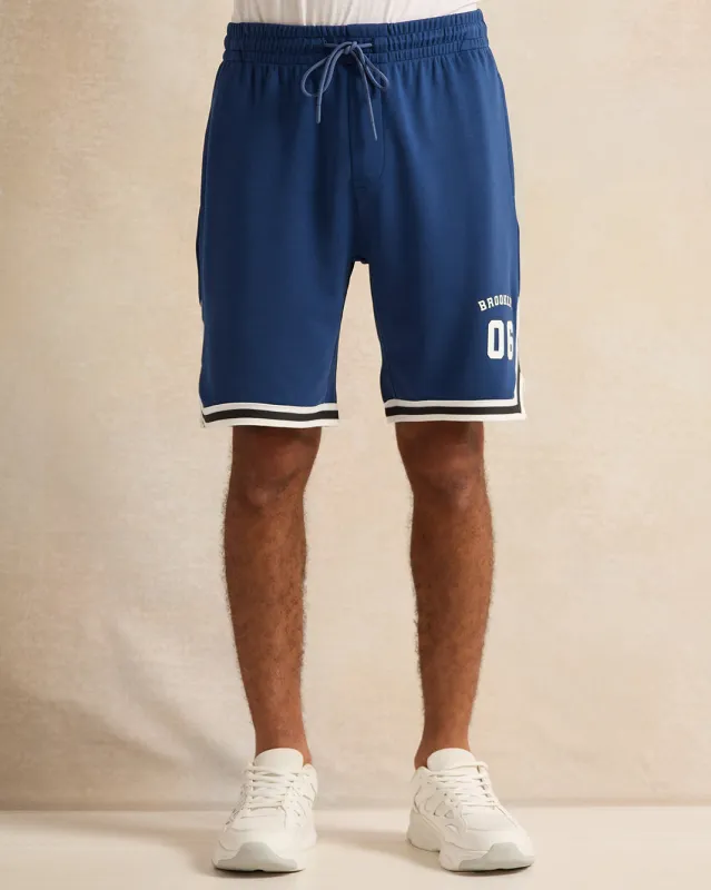 Men Blue 06 Print Active Shorts sold by Redtag