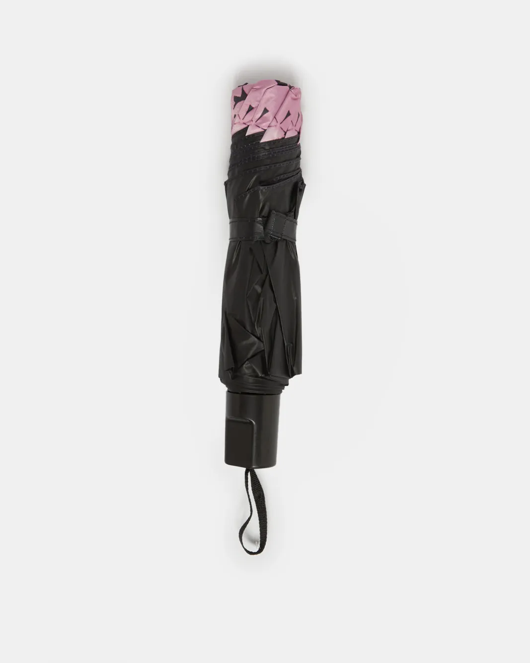 Black Printed Foldable Umbrella sold by Redtag