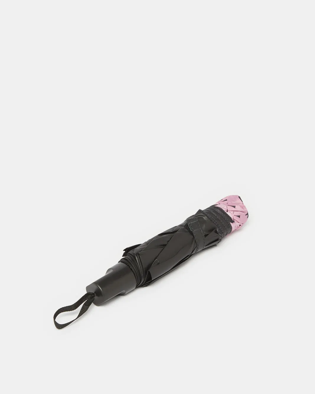 Black Printed Foldable Umbrella sold by Redtag product image thumbnail 3
