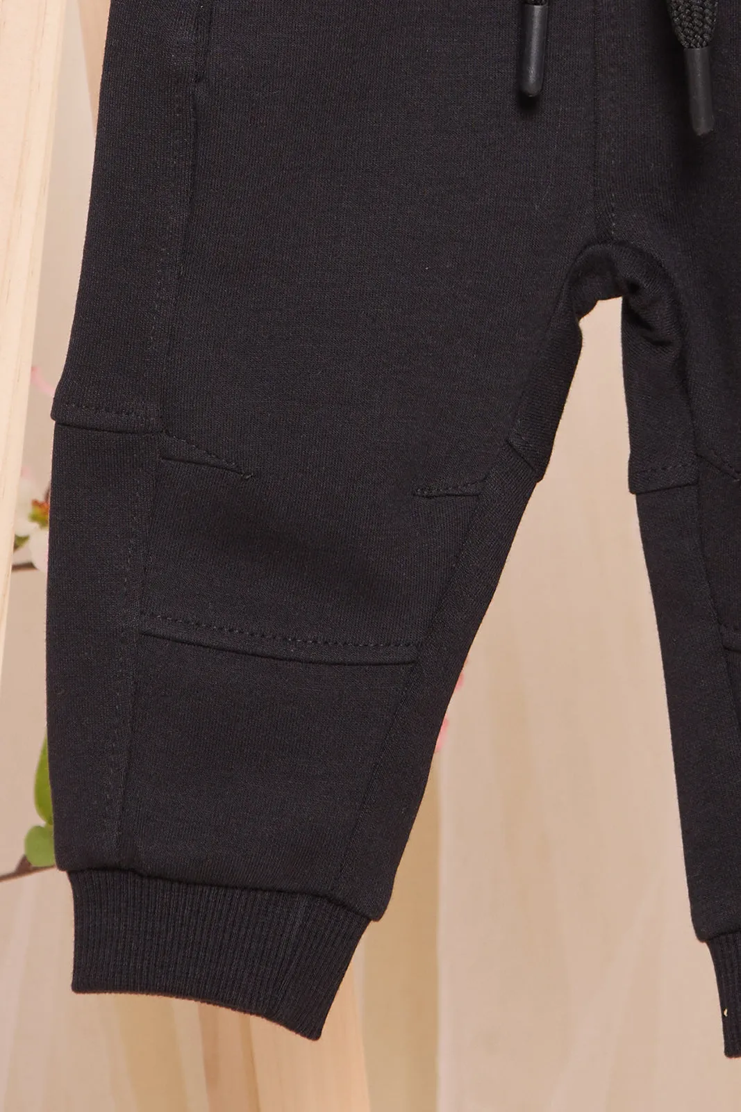 Infant Boys Black Plated Interlock Active Pants sold by Redtag product image thumbnail 3