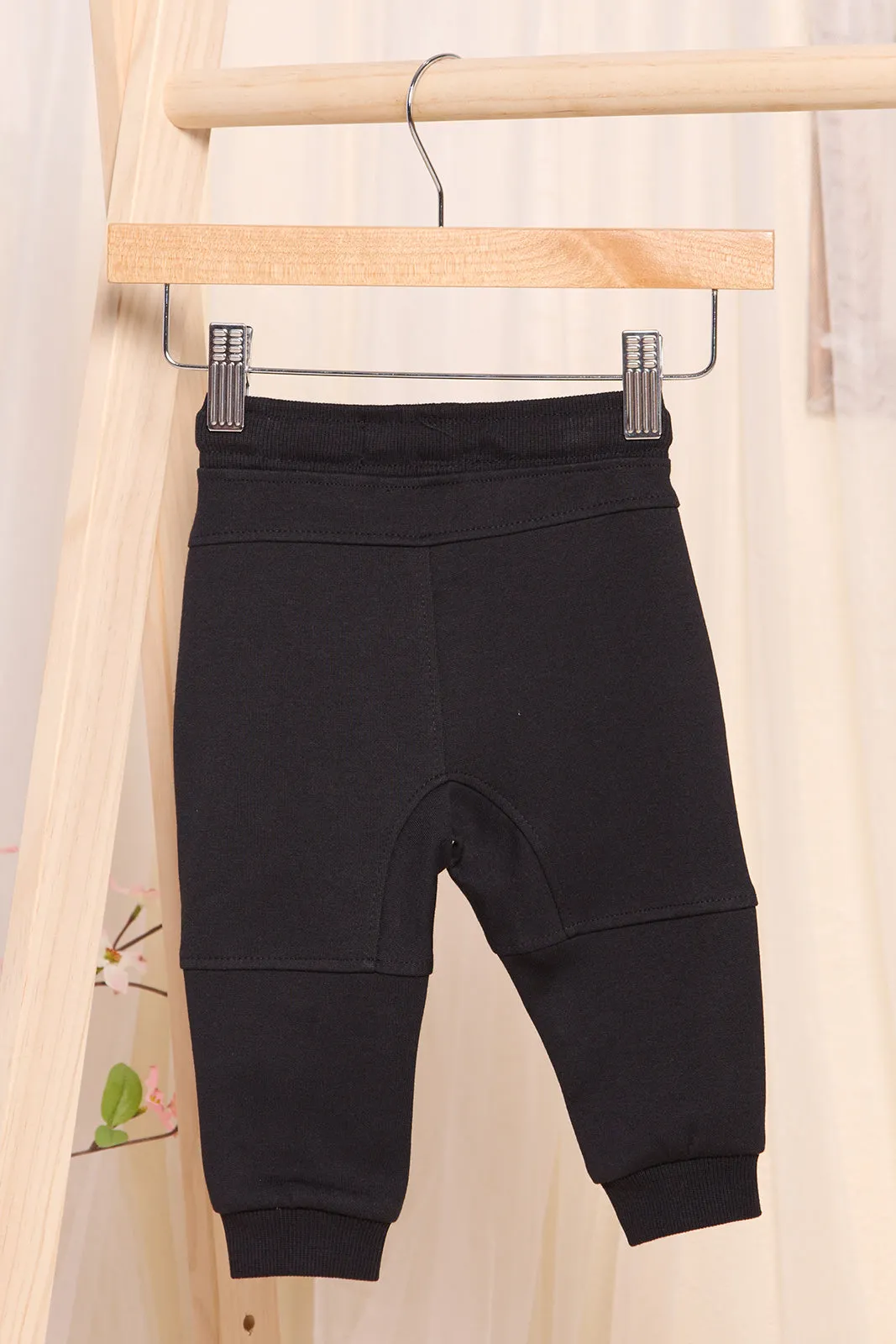 Infant Boys Black Plated Interlock Active Pants sold by Redtag product image thumbnail 4