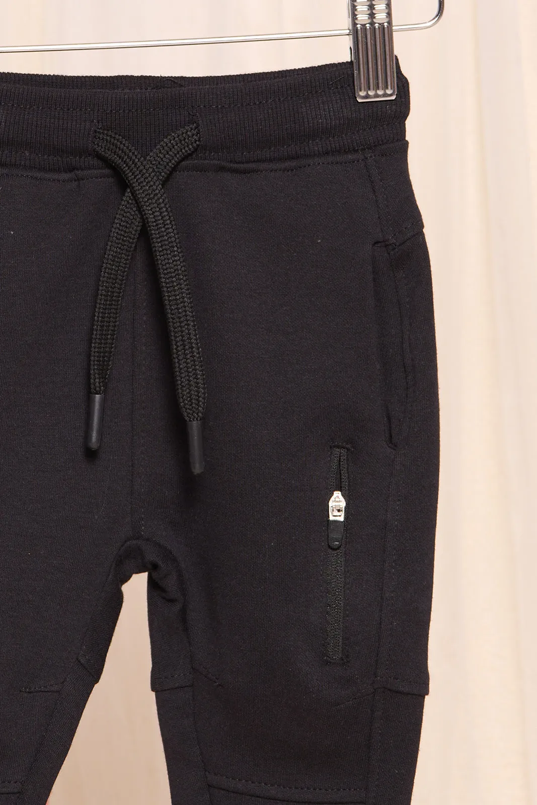 Infant Boys Black Plated Interlock Active Pants sold by Redtag product image thumbnail 2