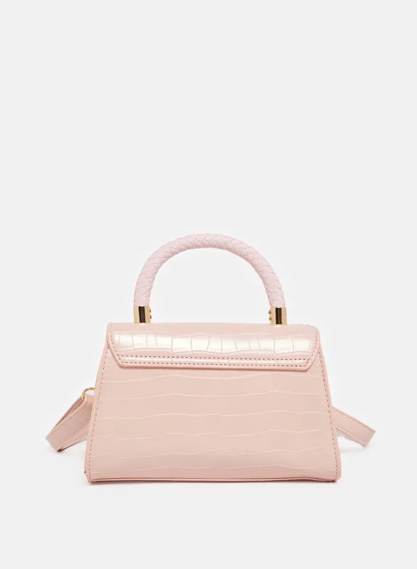 Women Pink Flap Messenger Bag sold by Redtag