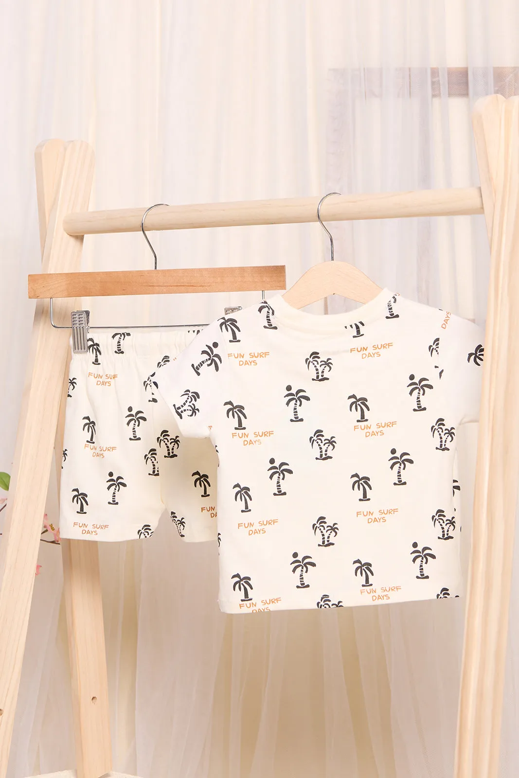 Infant Boys Cream Printed Casual Set (2 Piece) sold by Redtag product image thumbnail 4