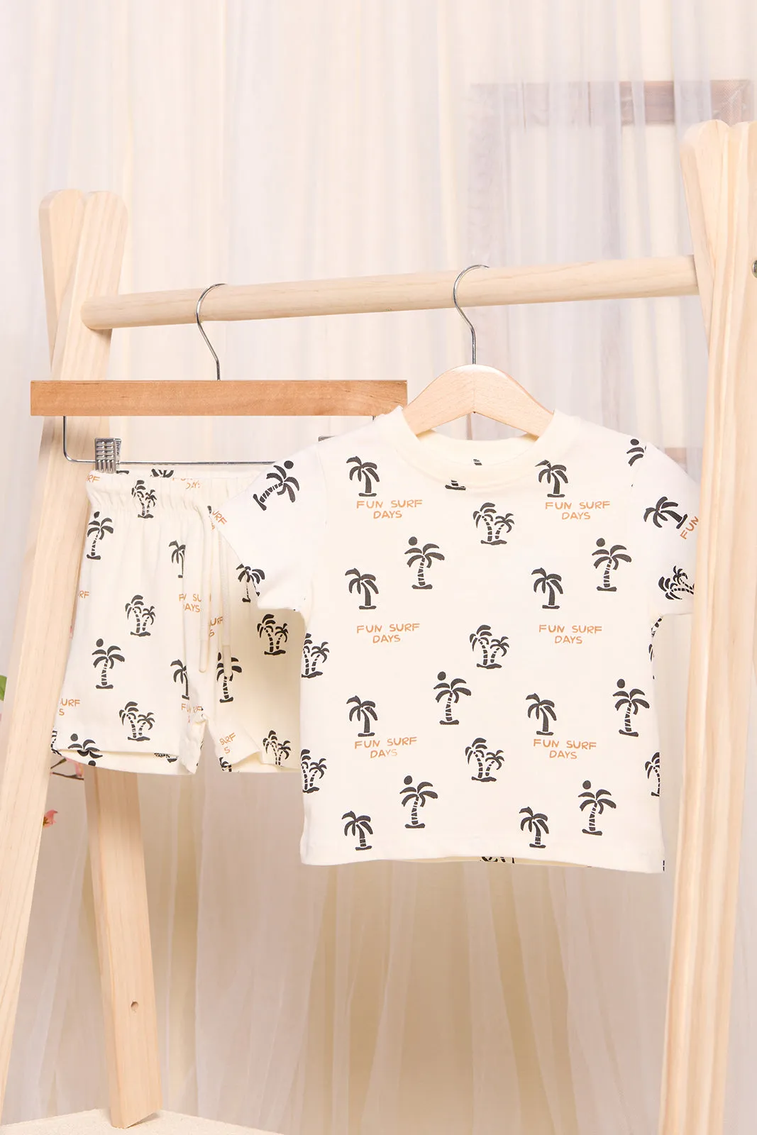Infant Boys Cream Printed Casual Set (2 Piece) sold by Redtag