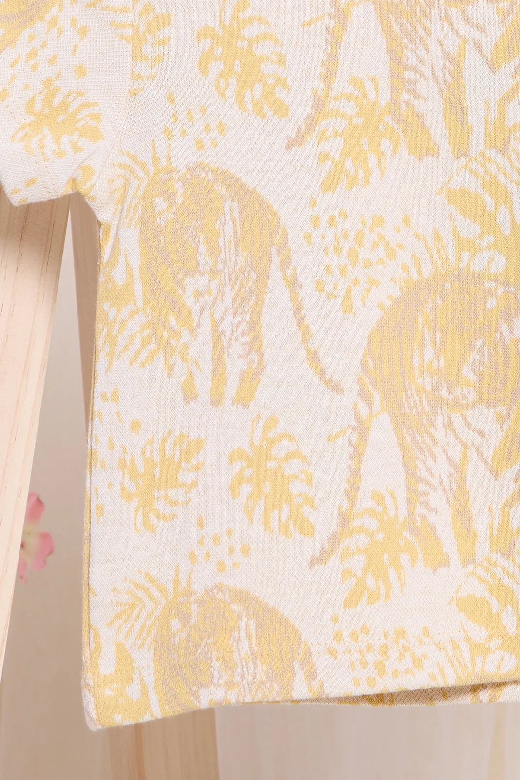 Infant Boys Yellow Tiger Printed T-Shirt sold by Redtag product image thumbnail 4