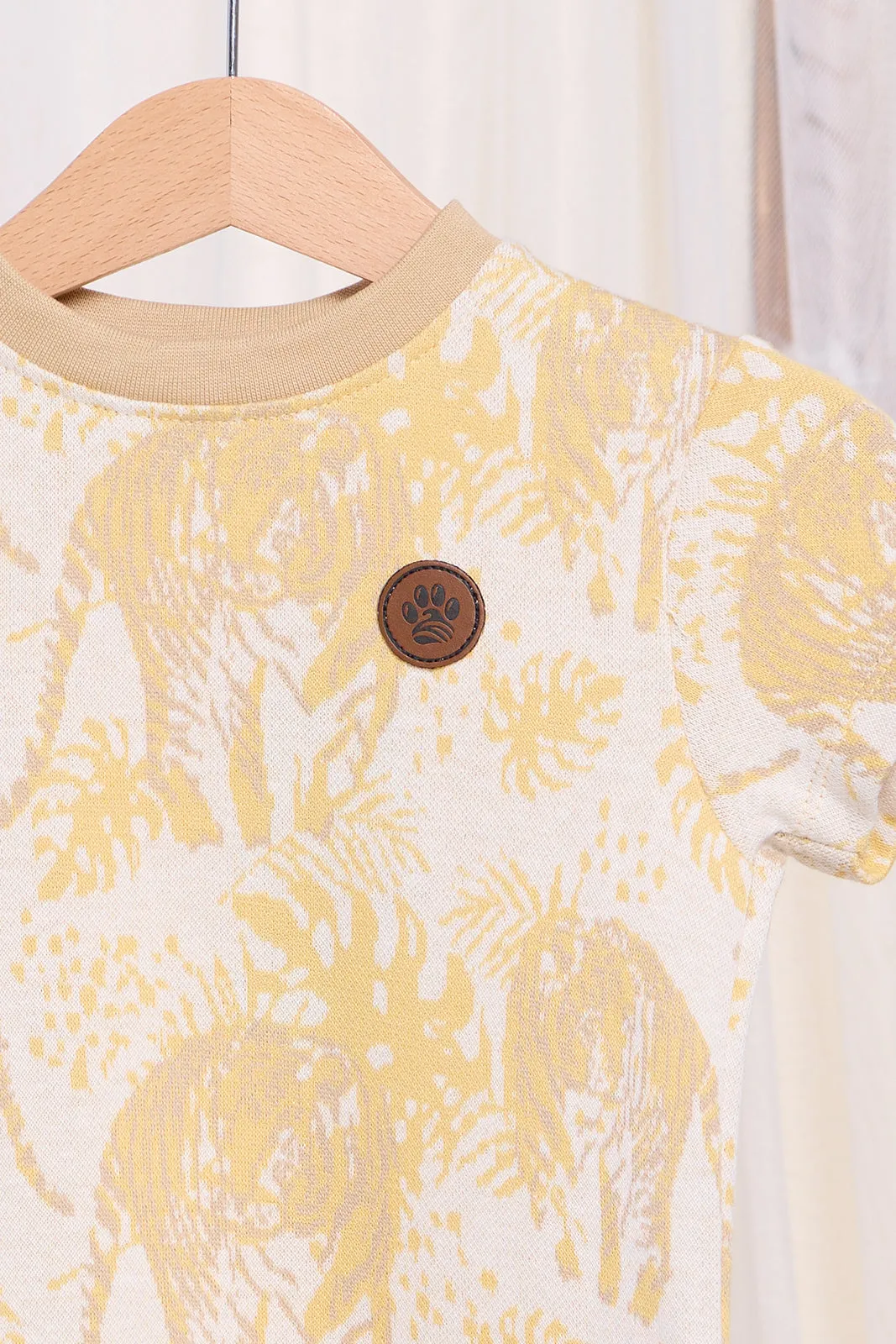 Infant Boys Yellow Tiger Printed T-Shirt sold by Redtag product image thumbnail 2