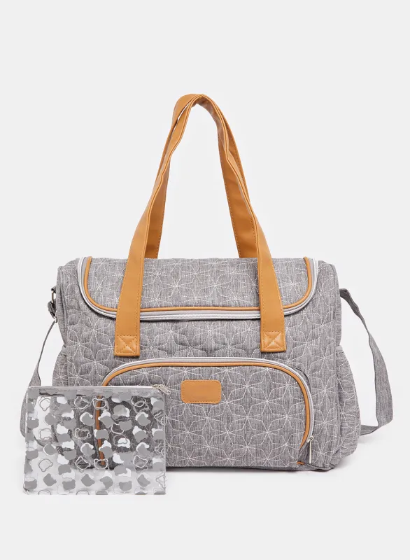 Grey Diaper Bag (2 Piece) sold by Redtag