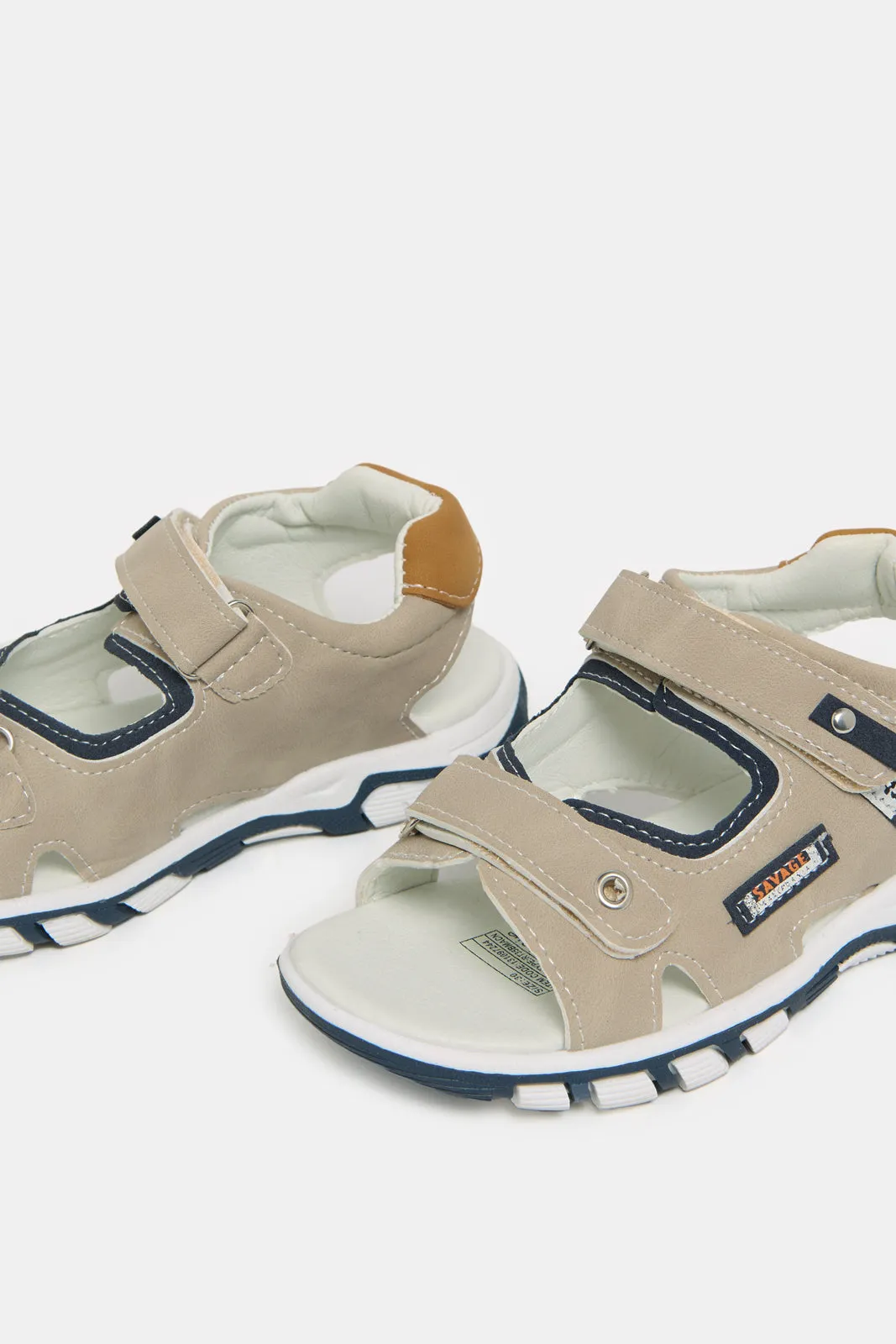 Boys Grey Patchwork Sport Sandals sold by Redtag product image thumbnail 3