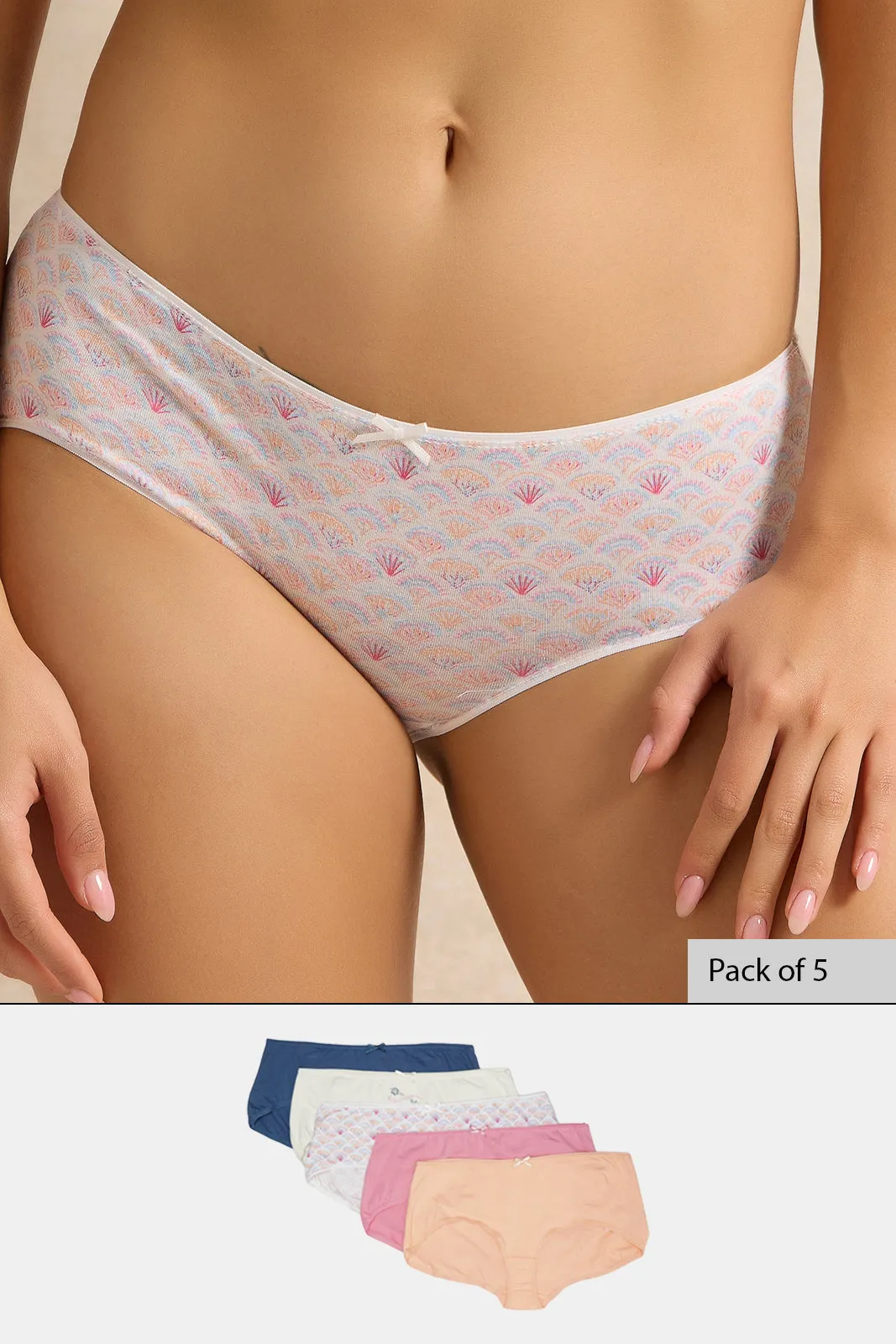 Women Assorted Print Boyleg Brief Set (Pack of 5) sold by Redtag product image thumbnail 5