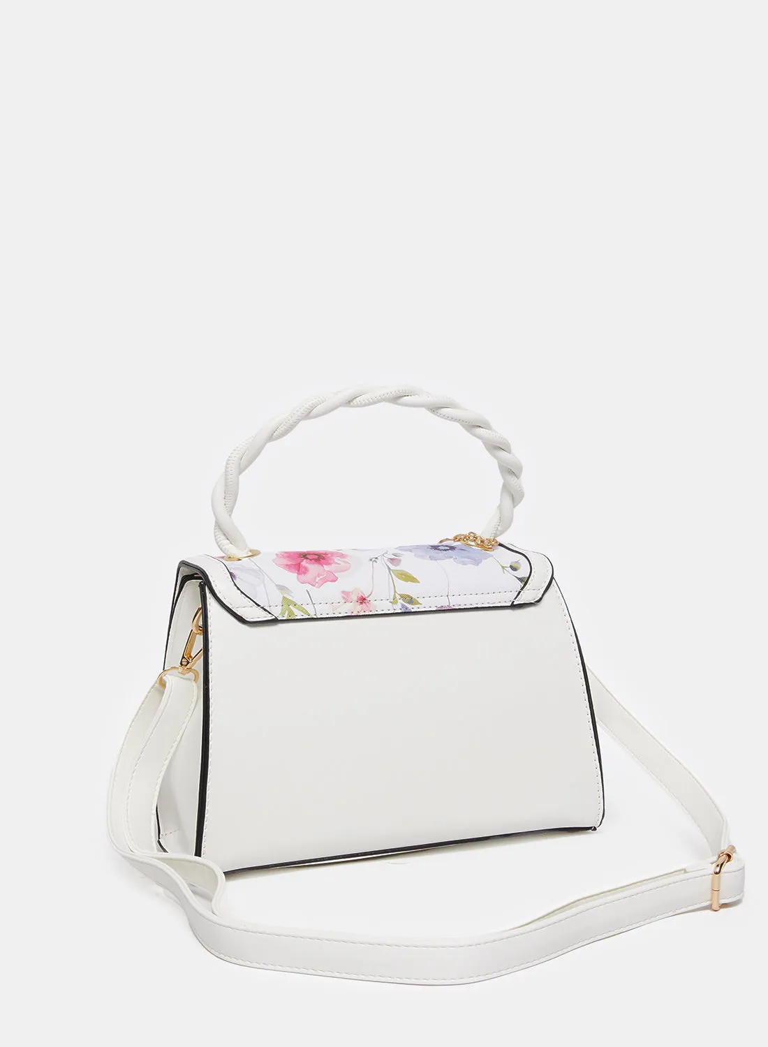 Women White Printed Day Bag sold by Redtag product image thumbnail 2