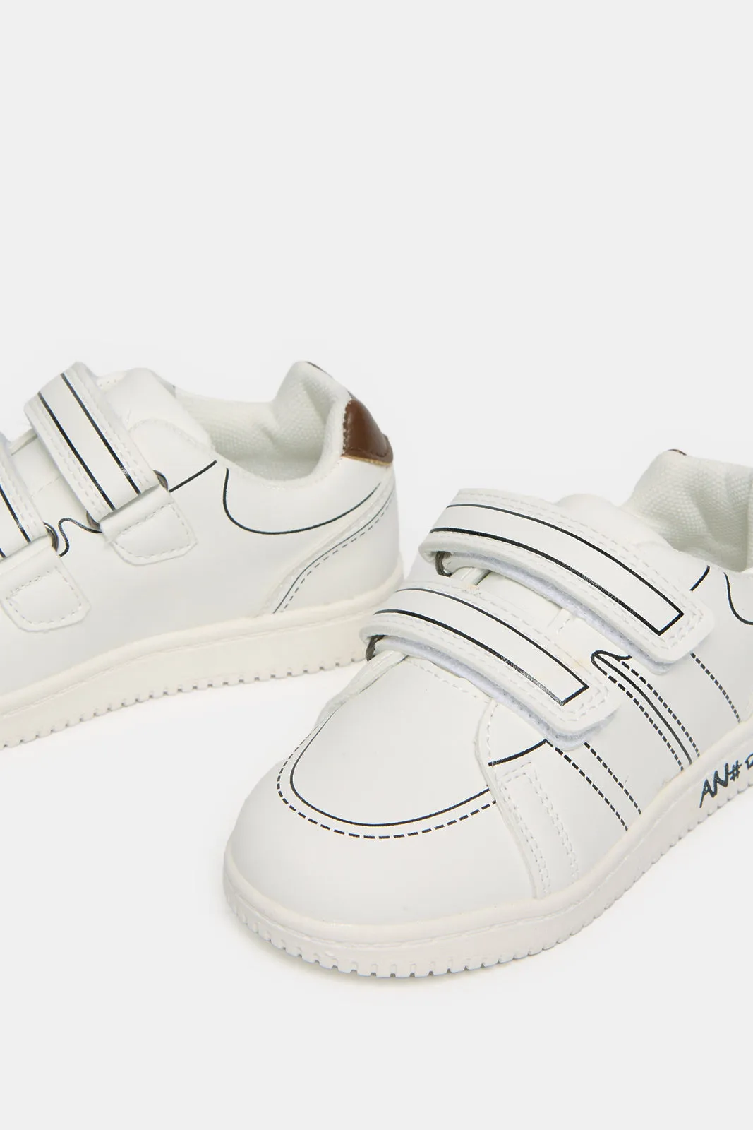 Infant Boys White Double Strap Sneaker sold by Redtag product image thumbnail 3