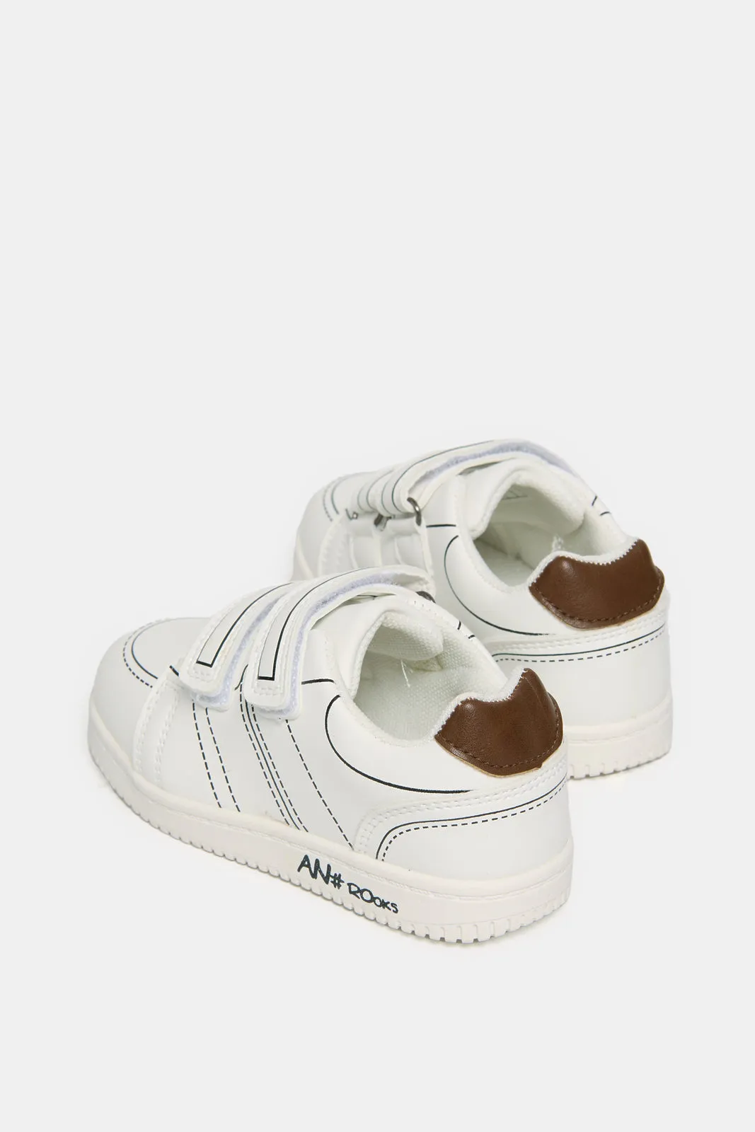 Infant Boys White Double Strap Sneaker sold by Redtag product image thumbnail 4