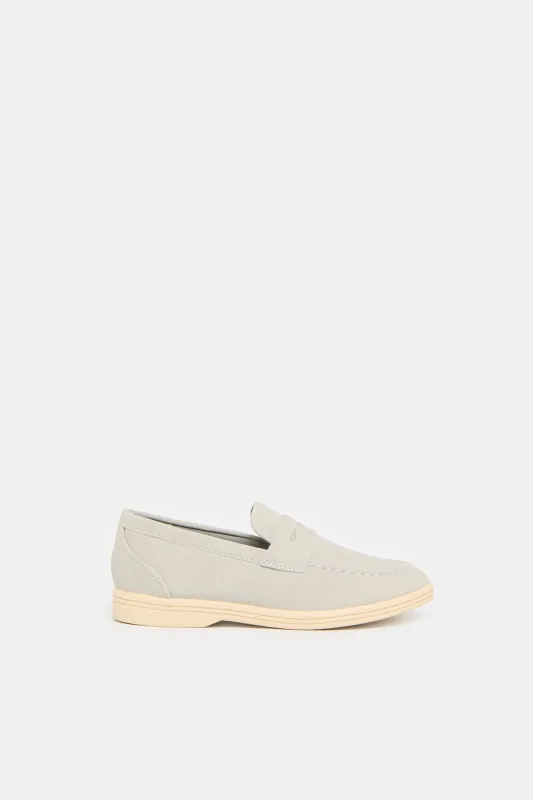 Boys Grey Penny Loafer sold by Redtag