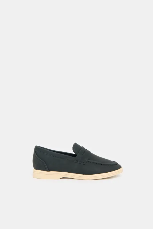 Boys Black Penny Loafer sold by Redtag