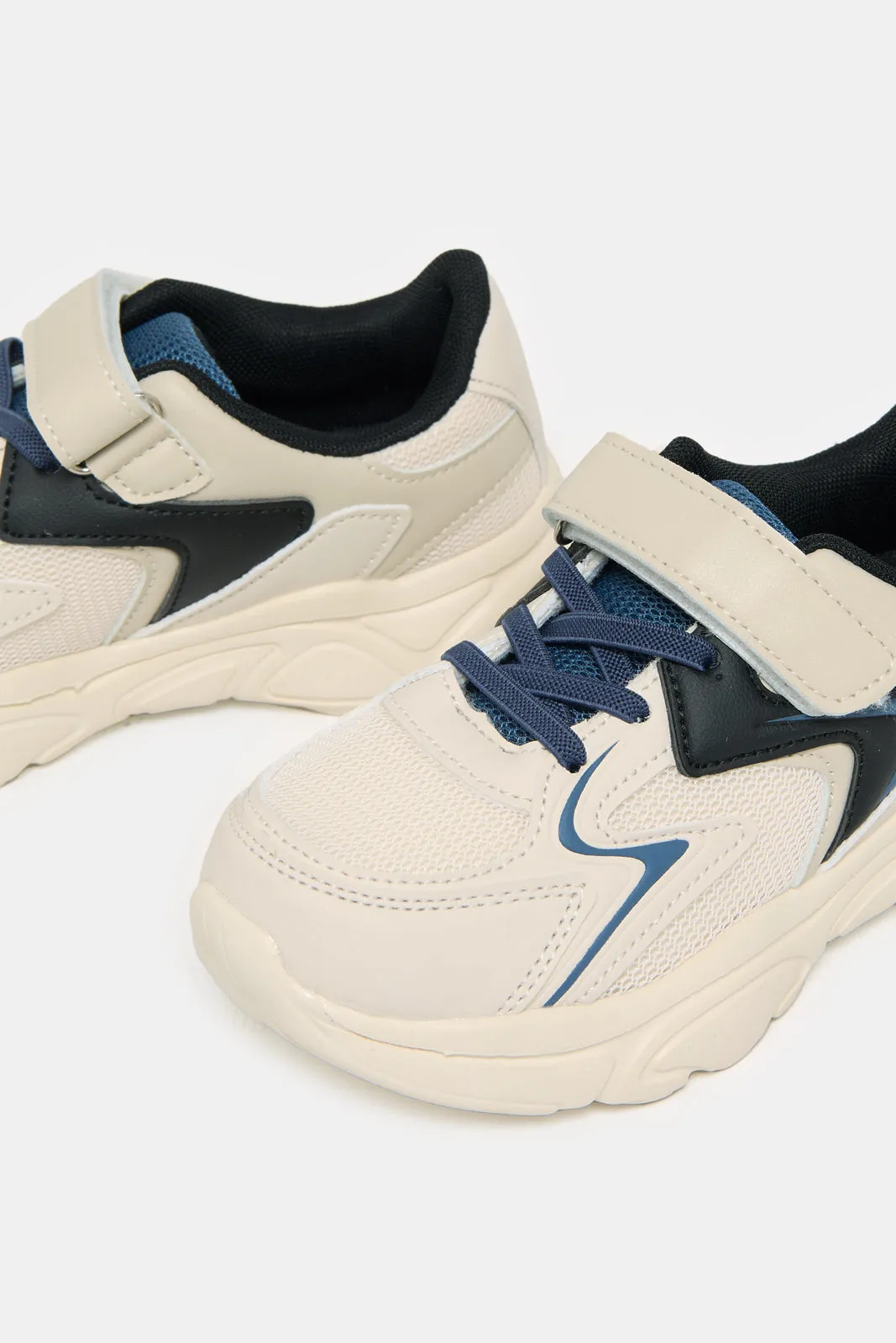 Boys Beige Material Block Chunky Sneakers sold by Redtag product image thumbnail 3