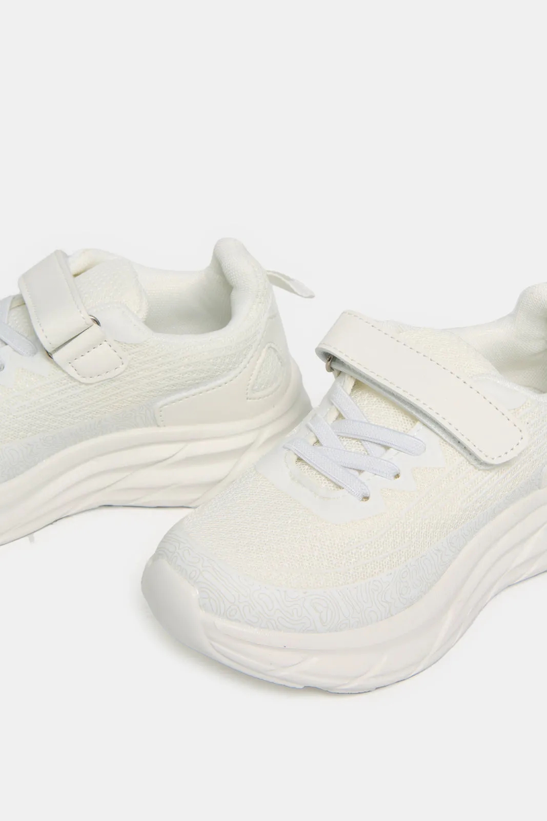 Boys White Chunky Sneakers sold by Redtag product image thumbnail 3