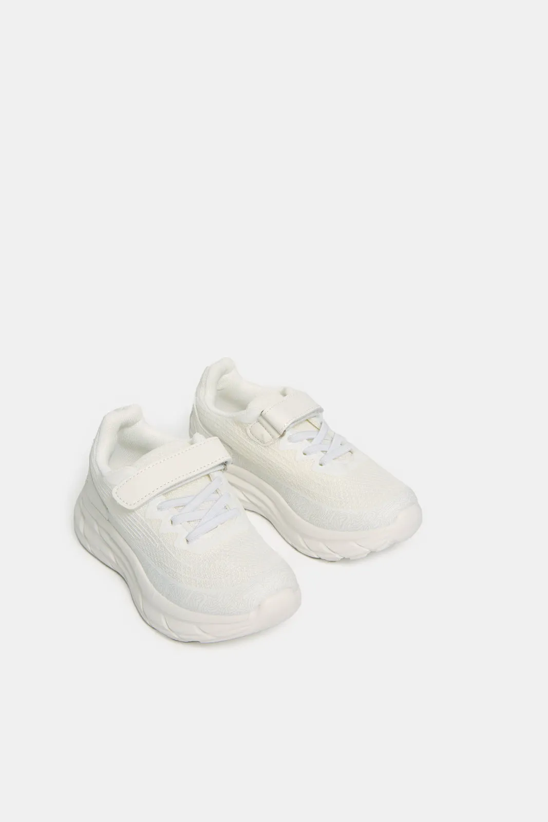 Boys White Chunky Sneakers sold by Redtag product image thumbnail 2