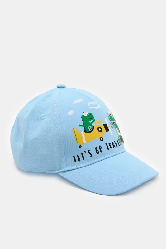 Boys Blue Embellished Cap sold by Redtag