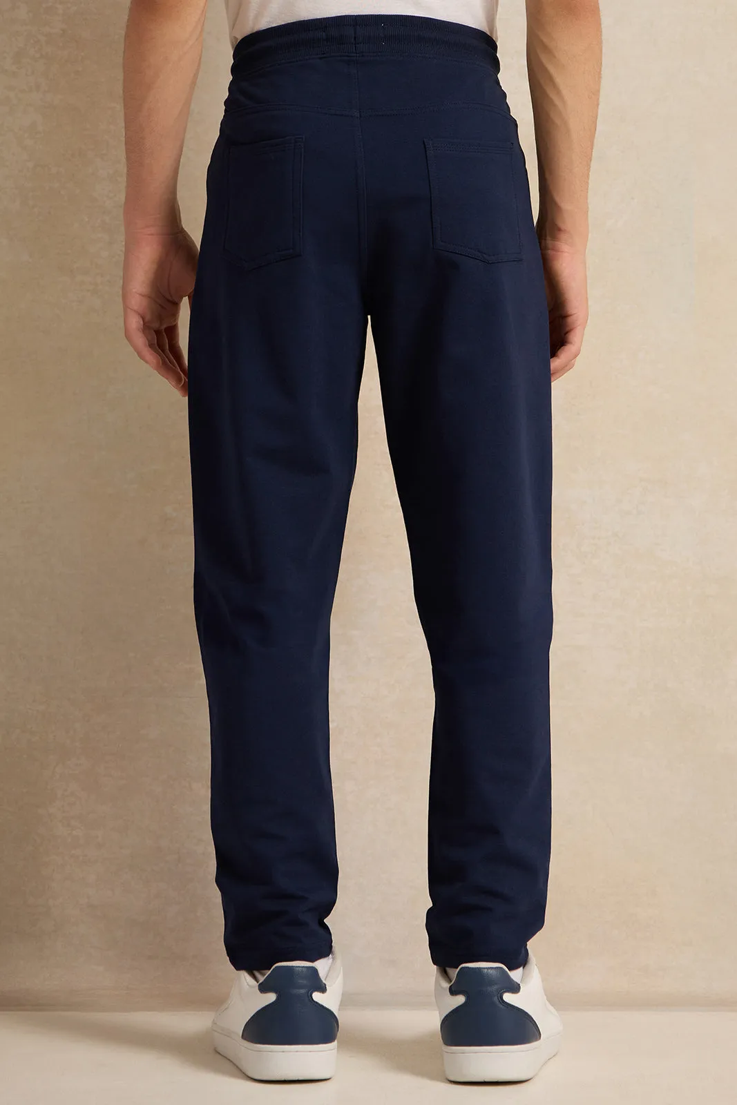 Senior Boys Navy Stretch Active Pants sold by Redtag product image thumbnail 3