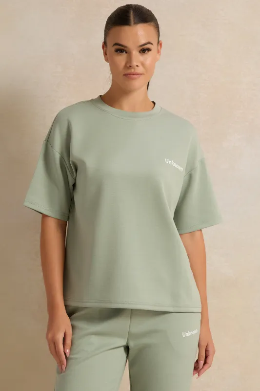 Women Mint Drop Shoulder Oversize T-Shirt sold by Redtag